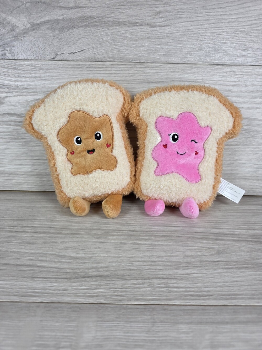 Old East Main Co. Pair of Plush Bread Slice Plush w Faces 146